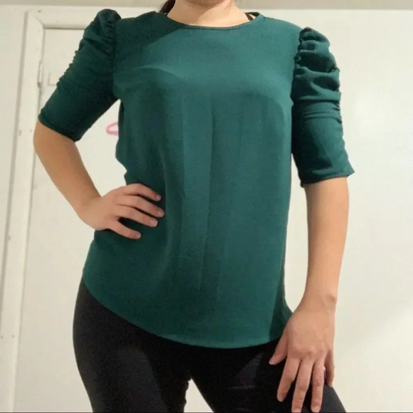 Ripe green dress blouse Sz S/P - Picture 2 of 10